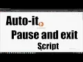 Autoit Pause and Exit functions