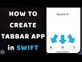 How to Create Tab Bar App in Swift 5 Xcode 11