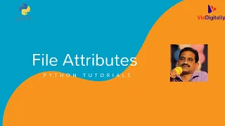 File Attributes in Python File Properties in Python Python tutorials for beginners