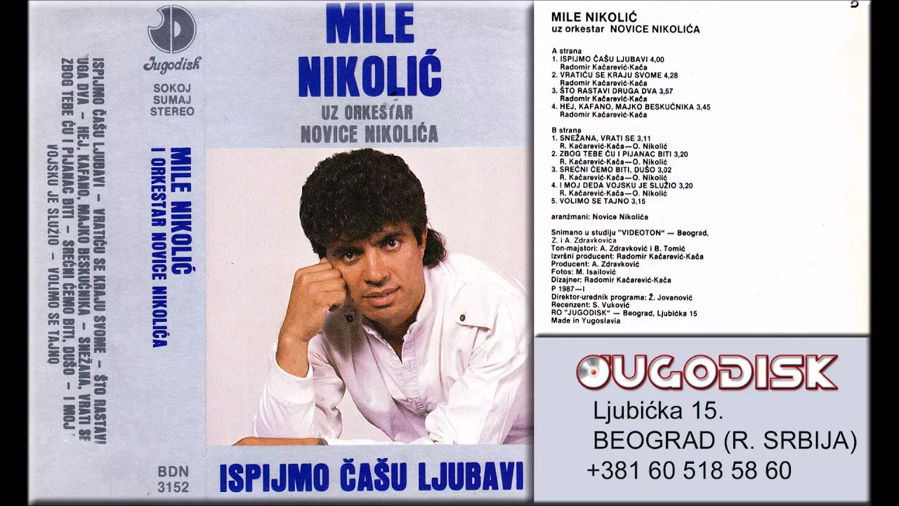 Mile Nikolic - Volimo se tajno - (Audio 1987)