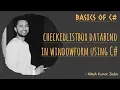 CheckedListBox DataBind in C