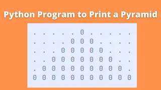 Pyramid Pattern Python Program to Print a Pyramid of N rows CCBP Assignment 15 Question Answer