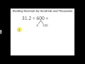 7 6b Dividing a Decimal by 100 1000 Hundreds and Thousands
