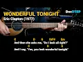 Download Lagu Wonderful Tonight - Eric Clapton (Easy Guitar Chords Tutorial with Lyrics)