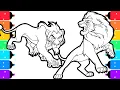 Coloring Mufasa vs Scar Fight Scene The Lion King Coloring Pages
