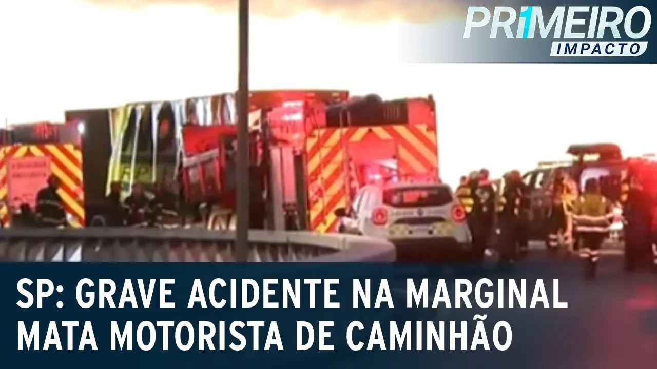 SP: Grave acidente na Marginal Tietê deixa um morto e dois feridos | Primeiro Impacto (14/07/23)