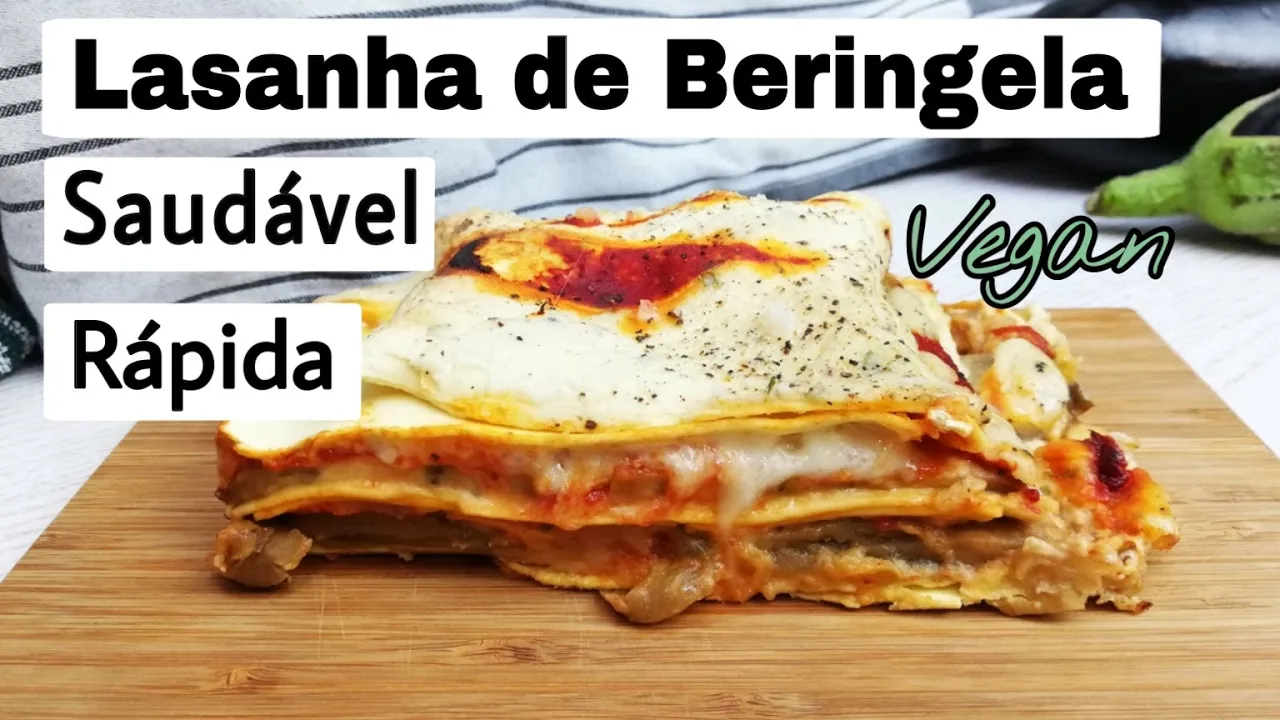 #LazanhaFit Lazanha de Beringela 🍆Com Molho Branco