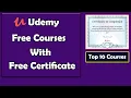 Udemy Free Courses With Certificate 2020 Free Certificate Online Udemy Free Courses