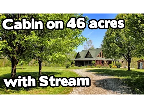 Download MP3 Artist Retreat, Log Cabin style home 46 acres, Barn, Creek, farm for sale