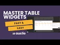 Table Widgets Made Easy With Auclio No-Code Platform