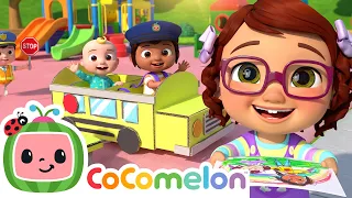 Play in the paper craft bus! 🚌 CoComelon 🚌Nursery Rhymes for Kids