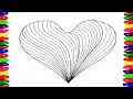 How to color HEART rainbow COloring Pages kids s Learning Colors Fun Art