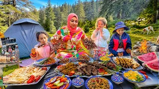 رحلة العيد تحولت لرعب😱! عاصفة وثعبان تخزين لحم العيد بلا ثلاجة طاكوس بولفاف كفتة لحم كوطليط مشوي فحم