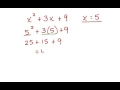 Evaluate Polynomial Expressions