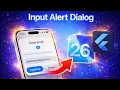 Flutter Dialog iOS 26 Email Input Alert Dialog in Flutter