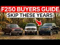 I RANKED Ford F-250 Model Years from WORST to BEST You ll Be Shocked