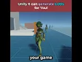 Unity 6 2 can Generate LODs Automatically for any 3D model