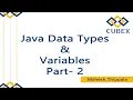 Data Types and Variables Part 2 - by Mahesh