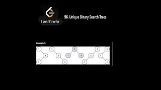 96 Unique Binary Search Trees Leetcode Python with Explanation Unique Binary Search Trees