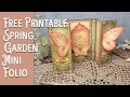 Free Printable Spring Garden Journal Folio Tutorial