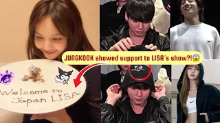 jungkook supported lisa solo stage in tokyo 