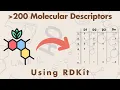 How to generate molecular descriptors using RDKit