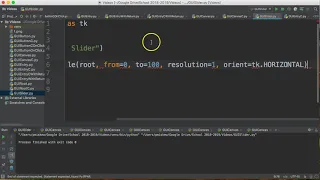 PYTHON 3 TKINTER - GUI SLIDER