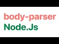 body parser is deprecated - comment resoudre le probleme