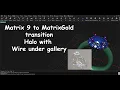 MatrixGold Wire under gallery Halo ring