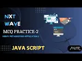 ARRAY METHODS MCQ PRACTICE - 2 Todos Application 3 CCBP NxtWave JS by MSR Coding