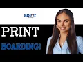 How To Print A Boarding Pass For Spirit Airlines 2025