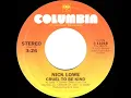 1979 HITS ARCHIVE: Cruel To Be Kind - Nick Lowe (stereo 45)