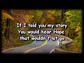 My Story - Big Daddy Weave - Worship Video - with lyrics