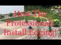 How the Professionals Install Black vinyl Edging - Do it right the first time