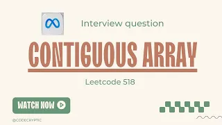 Contiguous Array - Leetcode 525