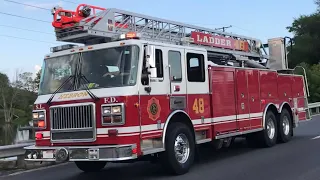 South Lebanon Fire Department Ladder 48 Engine 48 Responding