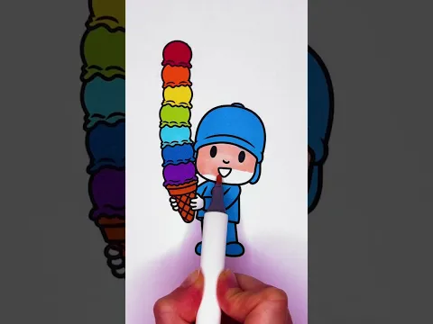 Colorful Ice Cream Fun with Pocoyo! 🌈✨