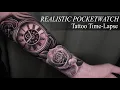 REALISTIC POCKET WATCH Black and Grey Tattoo Time-Lpase