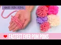 Download Lagu DIY Pom Poms - Super FAST Pom Poms with Your Hand