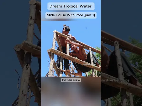 Dream Tropical Water Slide House With Pool [part 1]