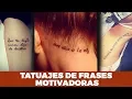 Motivational Quote Tattoos for Men and Women