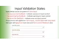 Bootstrap Input validation classes