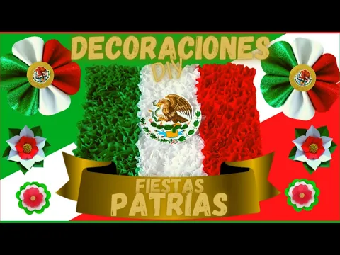 Download MP3 DIY: Decoraciones Fiestas Patrias Mexicanas // ADORNOS FIESTAS PATRIAS // Flores Tricolor 🇲🇽