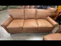 Luke Home Andrew Collection in Tan Top Grain Leather