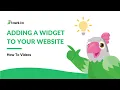 Adding a widget to your website