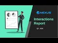 Nexus Interactions Report for Q2 2022