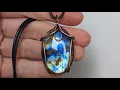 Beginner Oval Cabochon Pendant Wire Wrapping Tutorial Using One Piece of Round Wire