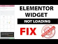 How To Fix Elementor Widget Panel Not Loading Solve problem Without Cpanel Dot Mentor