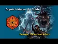 Crymic s Macro 101 Guide Console Tokens and Actors for FoundryVTT