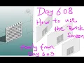 Revit Exercise Day 608 - How to use the Brick Screen from Day 603